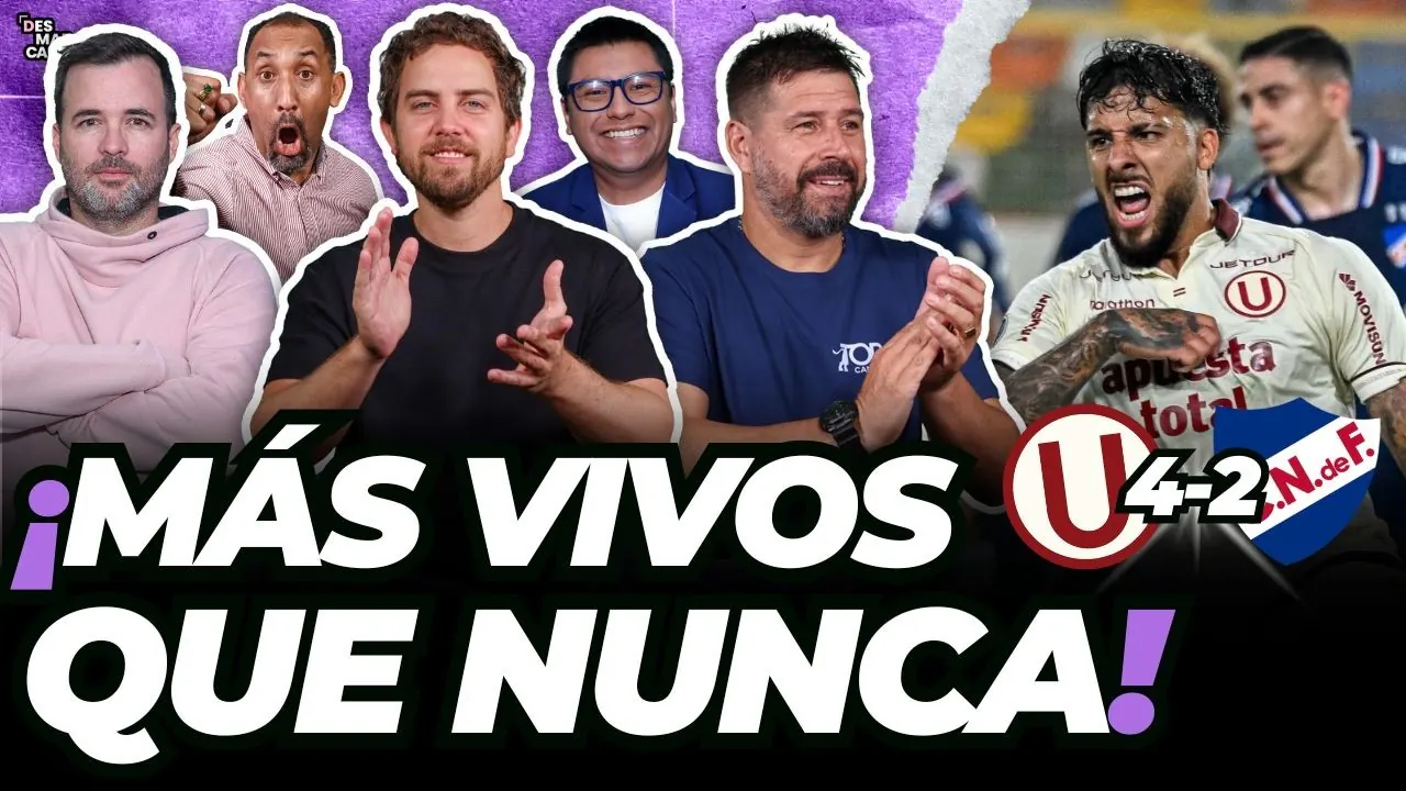 Reproducir: ¡LA 'U' MÁS VIVA QUE NUNCA EN COPA LIBERTADORES! UNIVERSITARIO 4-2 NACIONAL - #DESMARCADOS