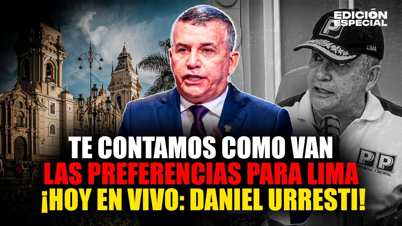 Reproducir: #EnVIvo Elecciones 2026: Daniel Urresti y las preferencias para la alcaldía de Lima