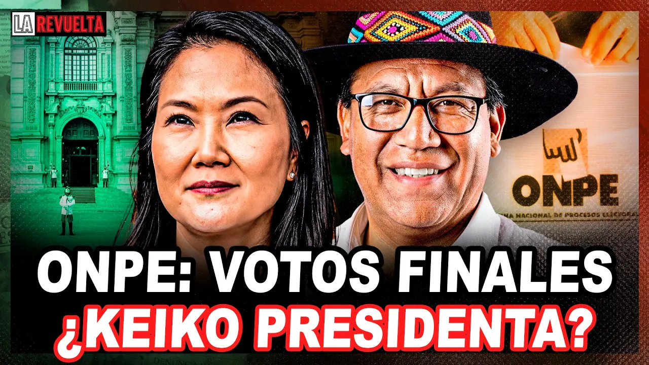 Reproducir: ONPE: RESULTADOS CASI AL 100% | ¿KEIKO ALCANZARÁ SÁNCHEZ? | LA REVUELTA 🔴