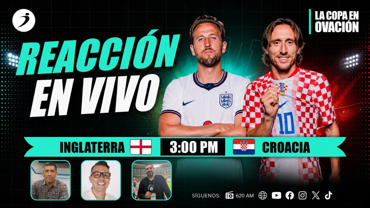 Reproducir: INGLATERRA VS CROACIA | REACCIÓN EN VIVO | LA COPA EN OVACIÓN🔥🏆