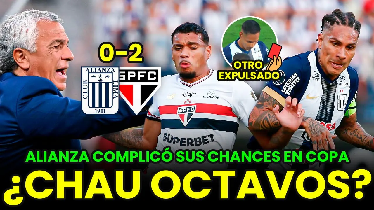 Reproducir: ALIANZA LIMA CAYÓ 0-2 ANTE SÃO PAULO Y COMPLICÓ SUS CHANCES DE CLASIFICAR A OCTAVOS DE LIBERTADORES