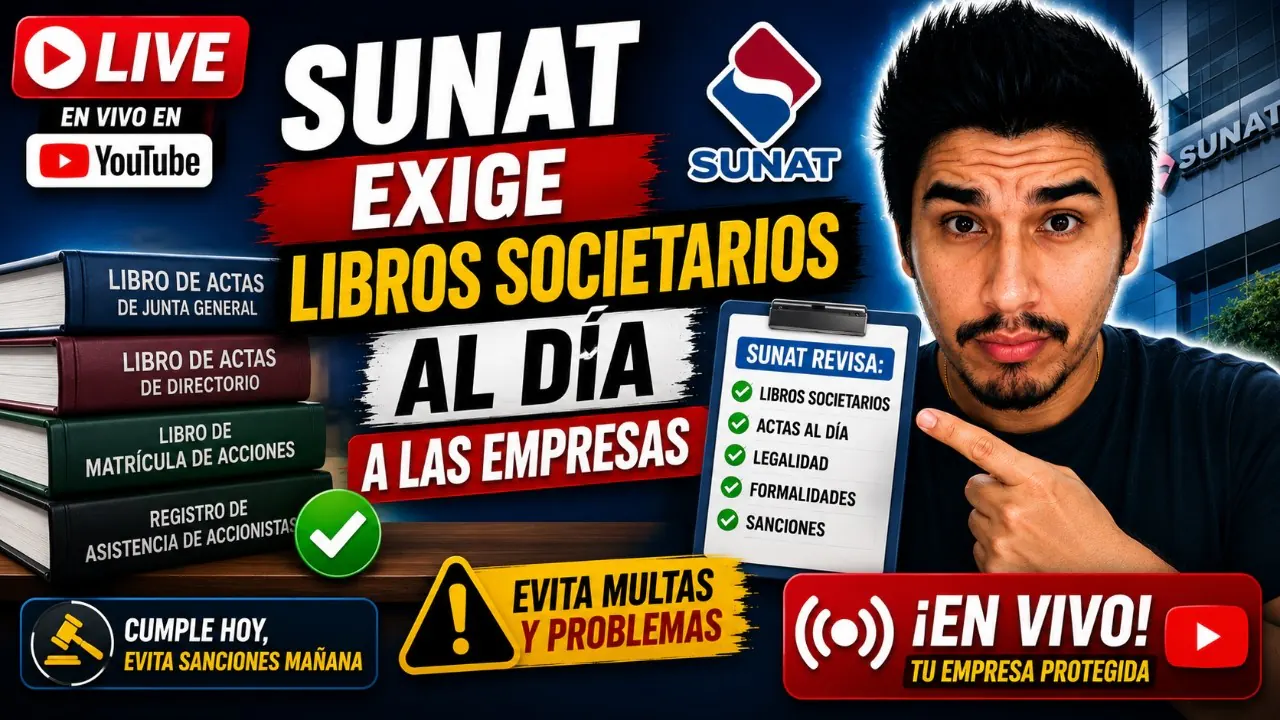 Reproducir: Sunat exige Libros Societarios al dia a las empresas