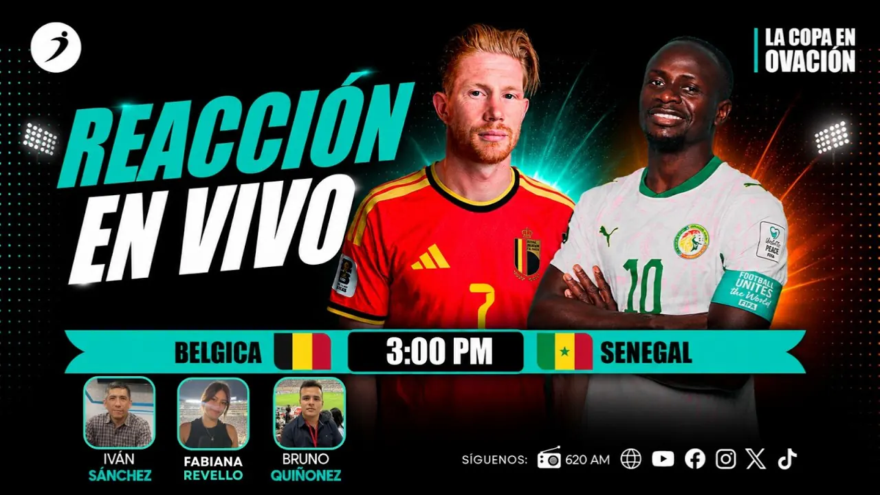 Reproducir: BÉLGICA VS SENEGAL | EN VIVO | LA COPA EN OVACIÓN🏆🔥