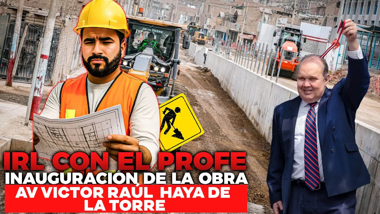 Reproducir: IRL INAUGURACIÓN DE LA OBRA AV VICTOR RAÚL HAYA DE LA TORRE EN SMP | VISITA AL PATRIARCA UGARTE
