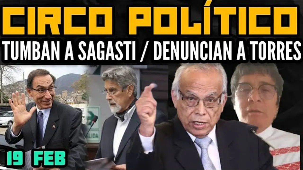 Reproducir: CONGRESO ARREMETE CONTRA SAGASTI Y VIZCARRA / DENUNCIAN A ANÍBAL TORRES / DINA RECHAZADA - 19 FEB