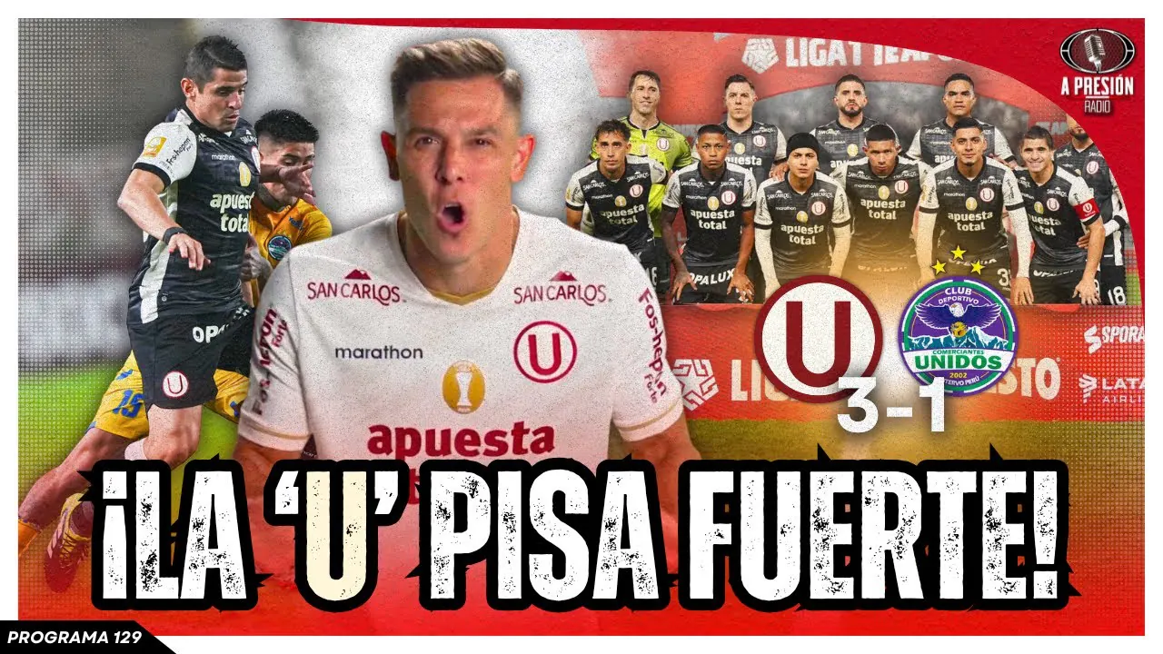 Reproducir: ¡LA ‘U’ PISA FUERTE! Universitario 3-1 Comerciantes Unidos