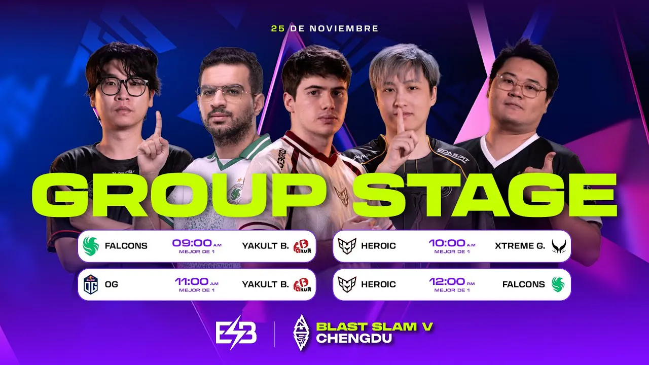 Reproducir: FALCONS vs YAKULT BR | BLAST SLAM V: GROUP STAGE