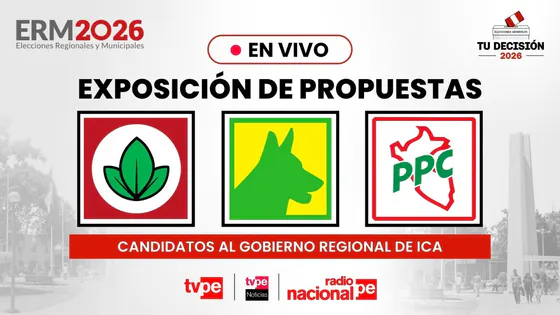 Candidatos al GORE de Ica: Partido Popular Cristiano, Alianza Electoral Venceremos, Progresemos Perú