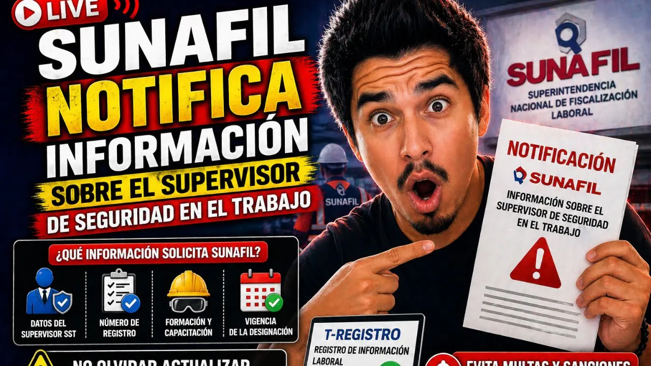 Reproducir: Sunafil notifica información sobre el supervisor de seguridad en el trabajo