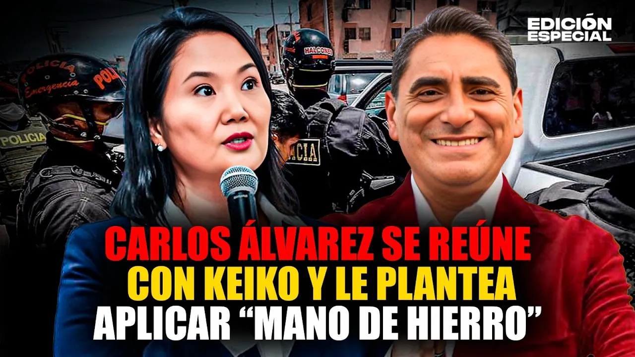 Reproducir: #EnVivo Keiko Fujimori se reúne con Carlos Álvarez y este le plantea aplicar "mano de Hierro"