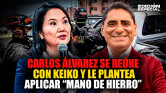 #EnVivo Keiko Fujimori se reúne con Carlos Álvarez y este le plantea aplicar "mano de Hierro"
