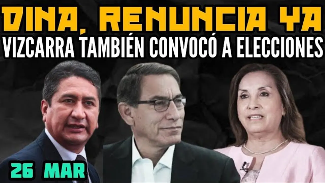 Reproducir: VIZCARRA CONVOCÓ A ELECCIONES Y LO VACARON / CERRÓN BLINDADO / JNE SERVIL A DINA - 26 MAR