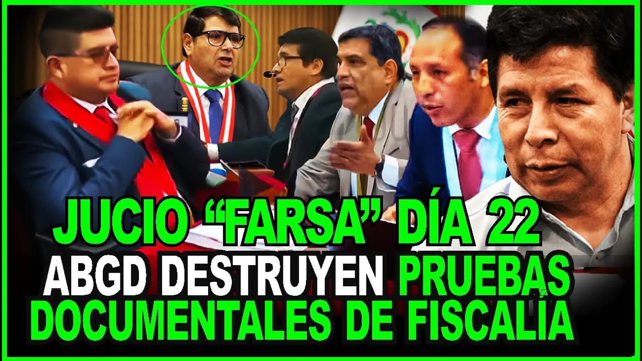 Reproducir: Pedro Castillo! FISCALIÁ PRESENTA DOCUMENTOS DE PRUEBA JUICIO "FARSA" DÍA 21 FASE FINAL