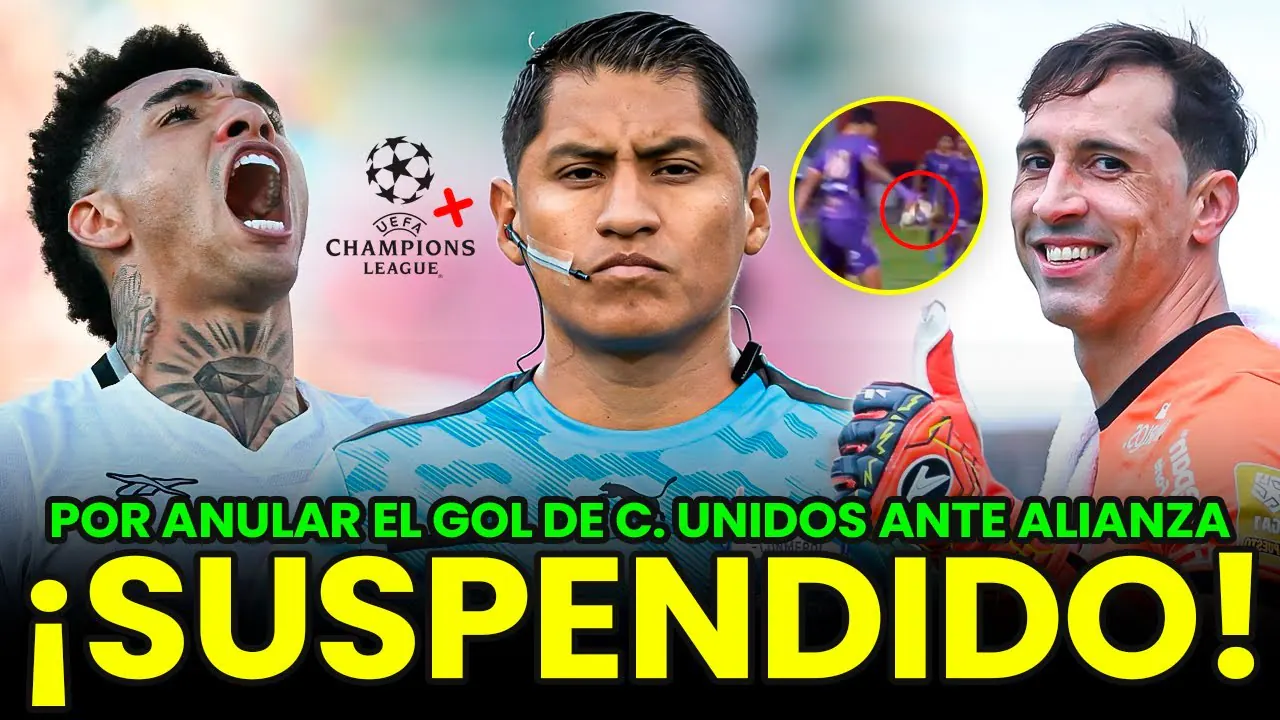 Reproducir: CONAR SUSPENDE A ESPINOZA TRAS ANULAR EL GOL DE C. UNIDOS ANTE ALIANZA | BOTAFOGO DERROTÓ AL PSG