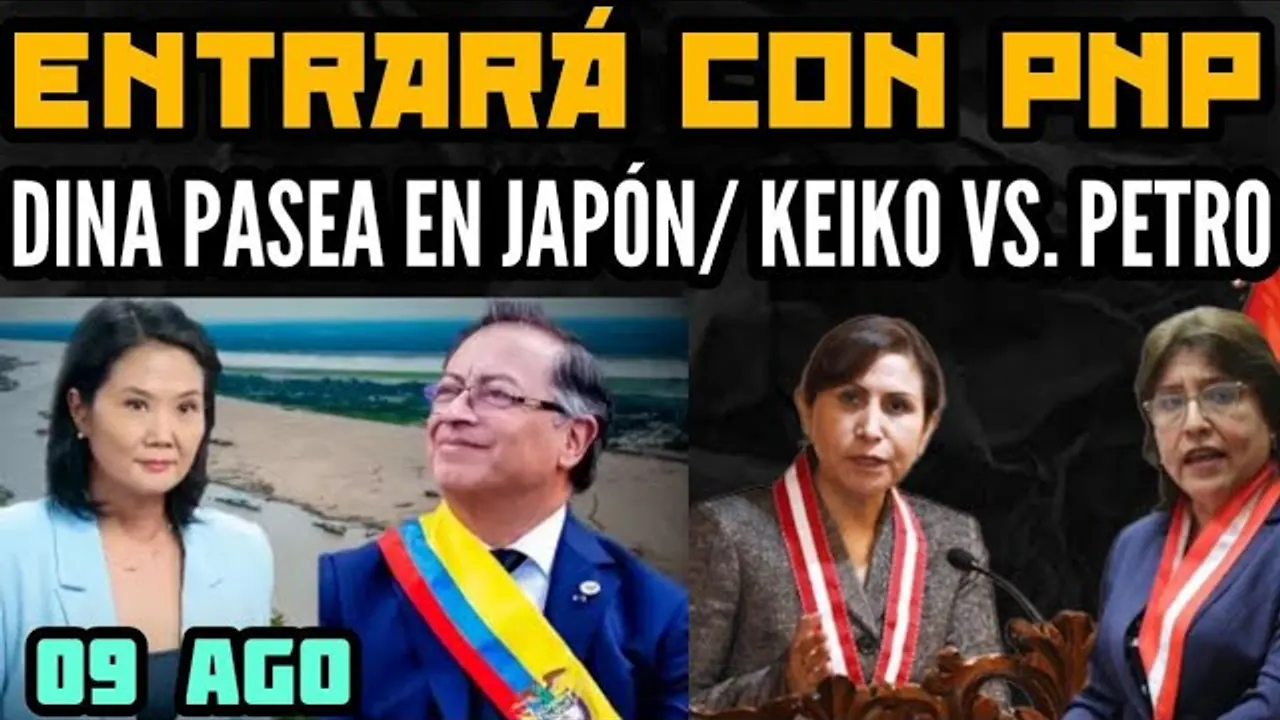Reproducir: PATRICIA BENAVIDES ENTRARÁ CON POLICÍAS A FISCALÍA/ DINA BOLUARTE PASEA EN JAPÓN - 09 AGO