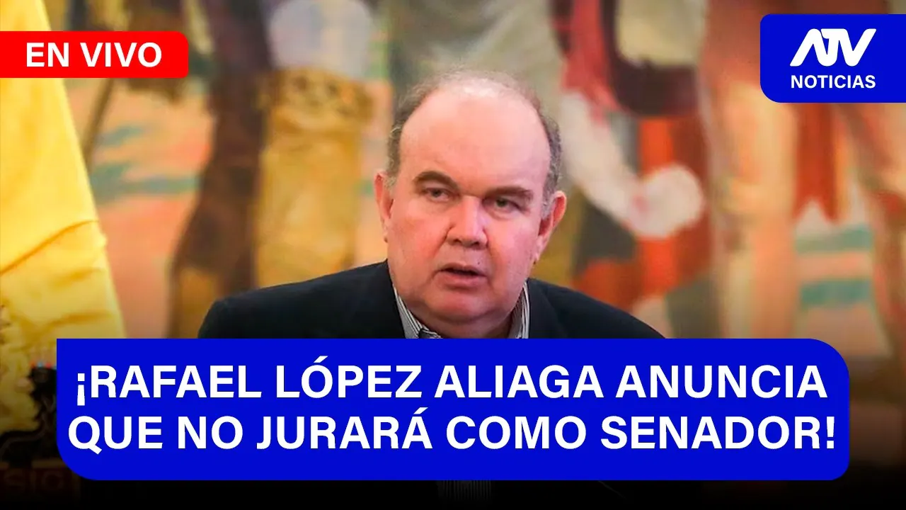 Reproducir: Fe de Erratas:  Rafael López Aliaga anuncia que no jurará como senador- ATV+