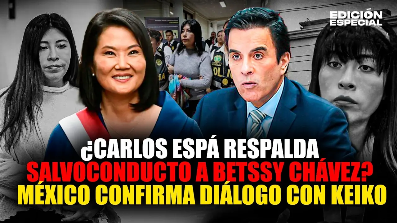 Reproducir: #EnVivo ¿Carlos Espá a favor de salvoconducto a Betssy Chávez? México revela acercamiento con Keiko