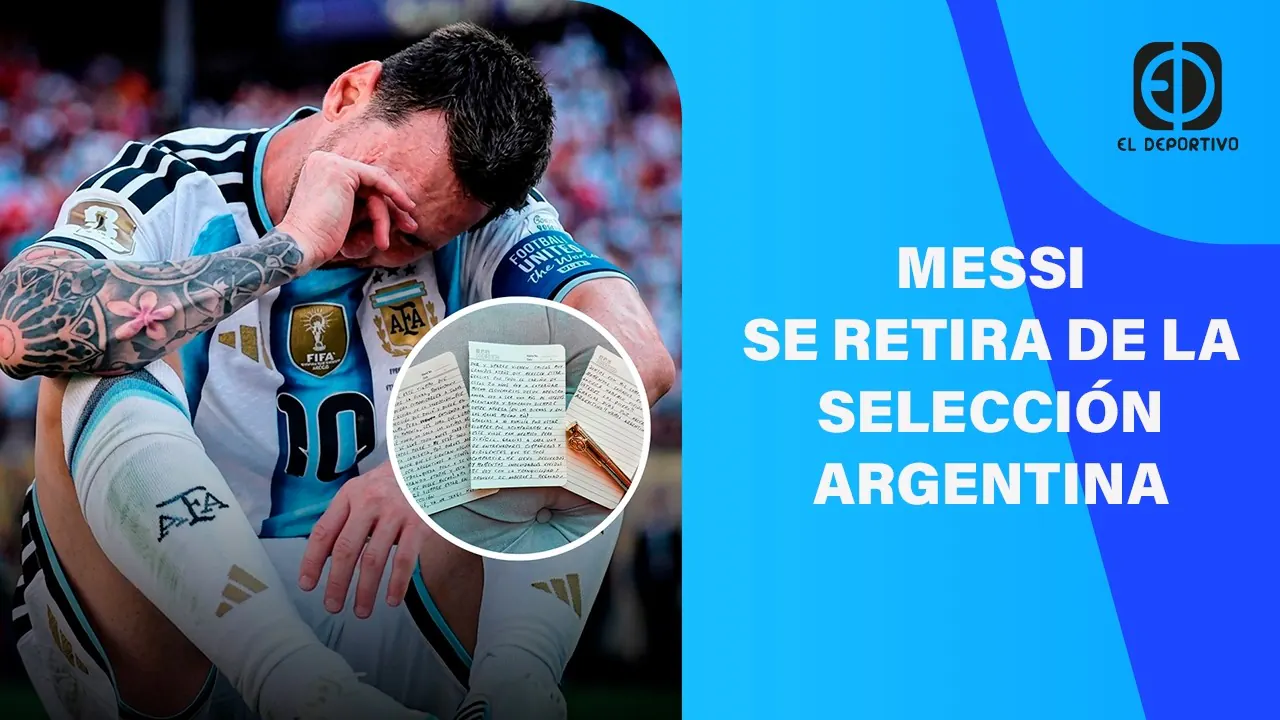 Reproducir: EN VIVO: MESSI SE RETIRA DE LA SELECCIÓN ARGENTINA | EL DEPORTIVO DIGITAL