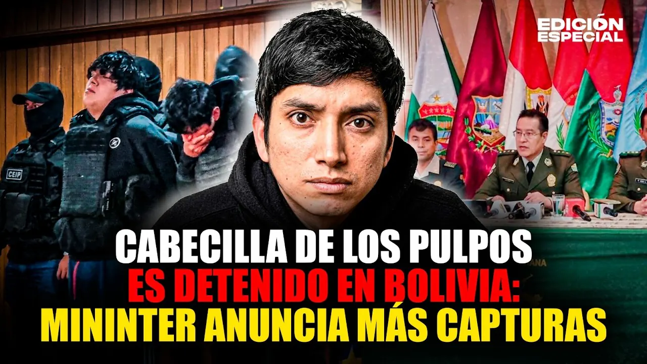 Reproducir: #EnVivo Cabecilla de 'Los Pulpos' es detenido en Bolivia