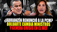 #EnVivo ¿Premier Adrianzén renunció? Boluarte cambia ministros y genera crisis en MEF