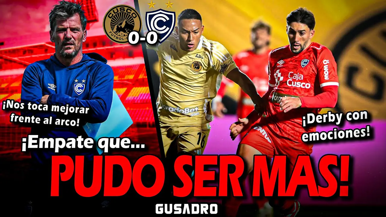 Reproducir: POST SALA: CUSCO 0-0 CIENCIANO - EMPATE EN CLÁSICO CUSQUEÑO CON MAL SABOR