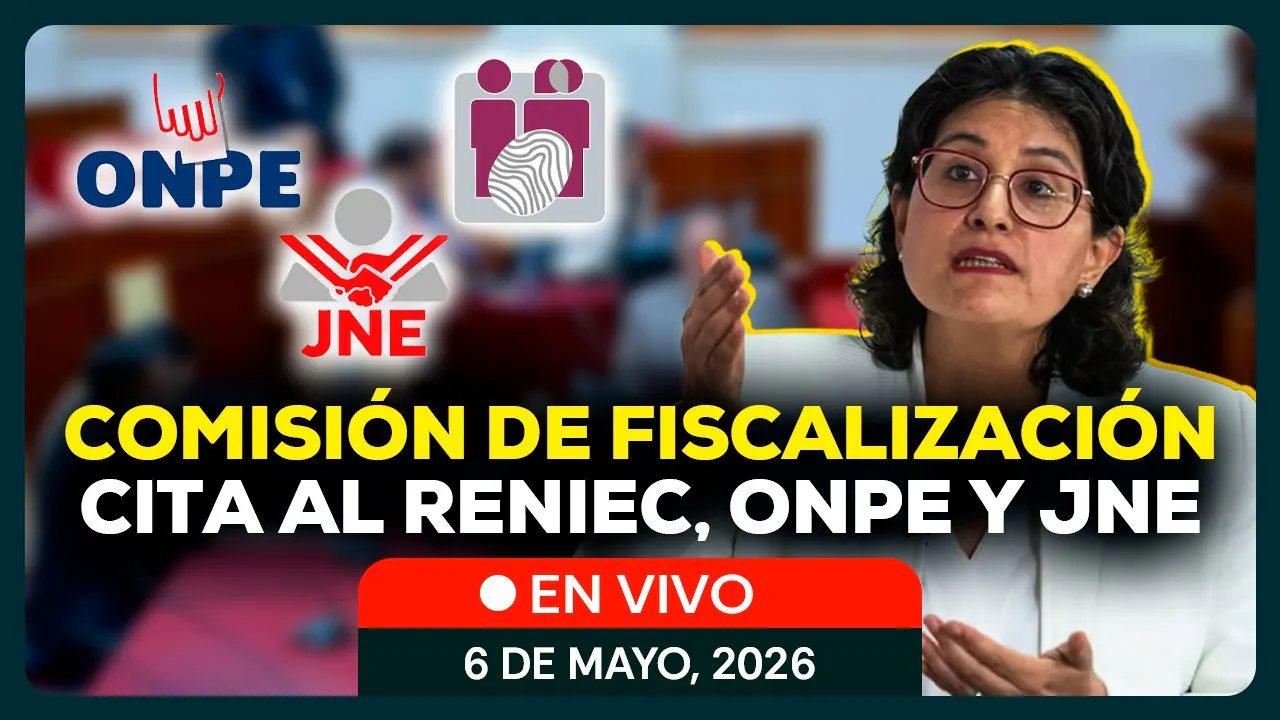 Reproducir: 🔴 EN VIVO | ONPE, JNE y RENIEC se presentan ante la Comisión de Fiscalización del Congreso