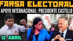 JNE CIERRA HOY LISTA DE PARTIDOS POLÍTICOS PARA ELECCIONES / APOYO INTERNACIONAL A PEDRO CASTILLO