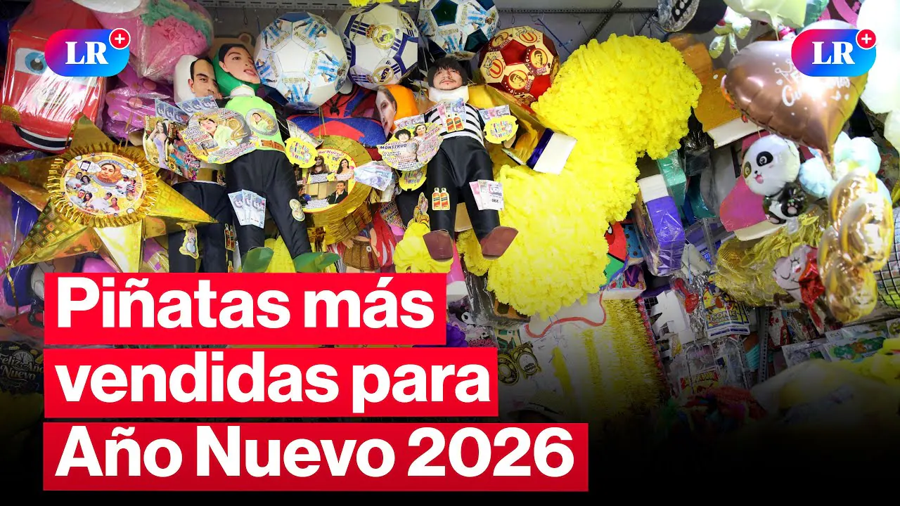 Reproducir: 🔴 Año Nuevo 2026: Piñatas con rostros de José Jerí y el "Mostruo" las más vendidas l #EnVivoLR