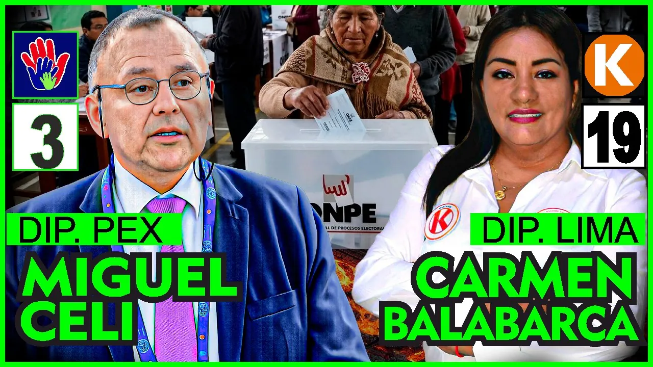 Reproducir: 🚨RECTA FINAL | Entrevista a los candidatos a diputados Miguel Celi (Pex) Carmen Balabarca (Lima)