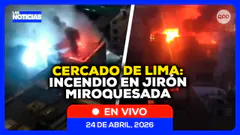 Cercado de Lima: al menos 15 unidades de los bomberos atienden un incendio de código 3#NOTICIASRPP