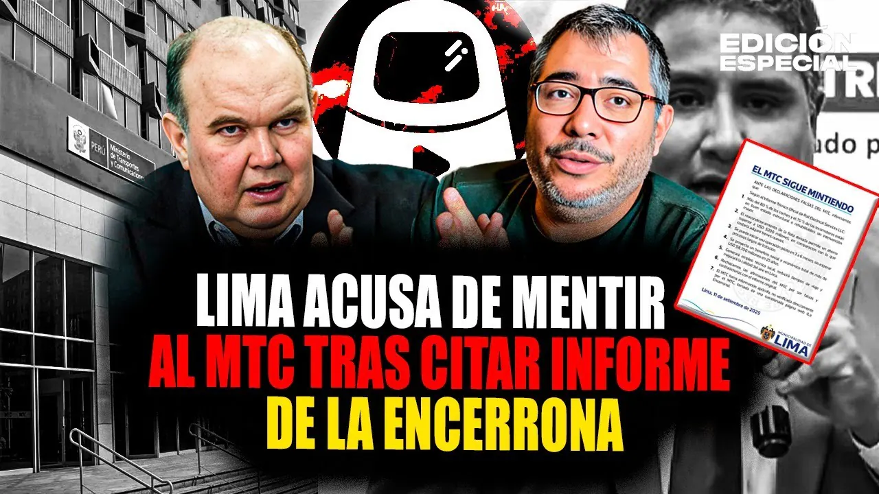 Reproducir: #EnVivo Municipalidad de Lima acusa al MTC de mentir sobre trenes tras citar informe de La Encerrona
