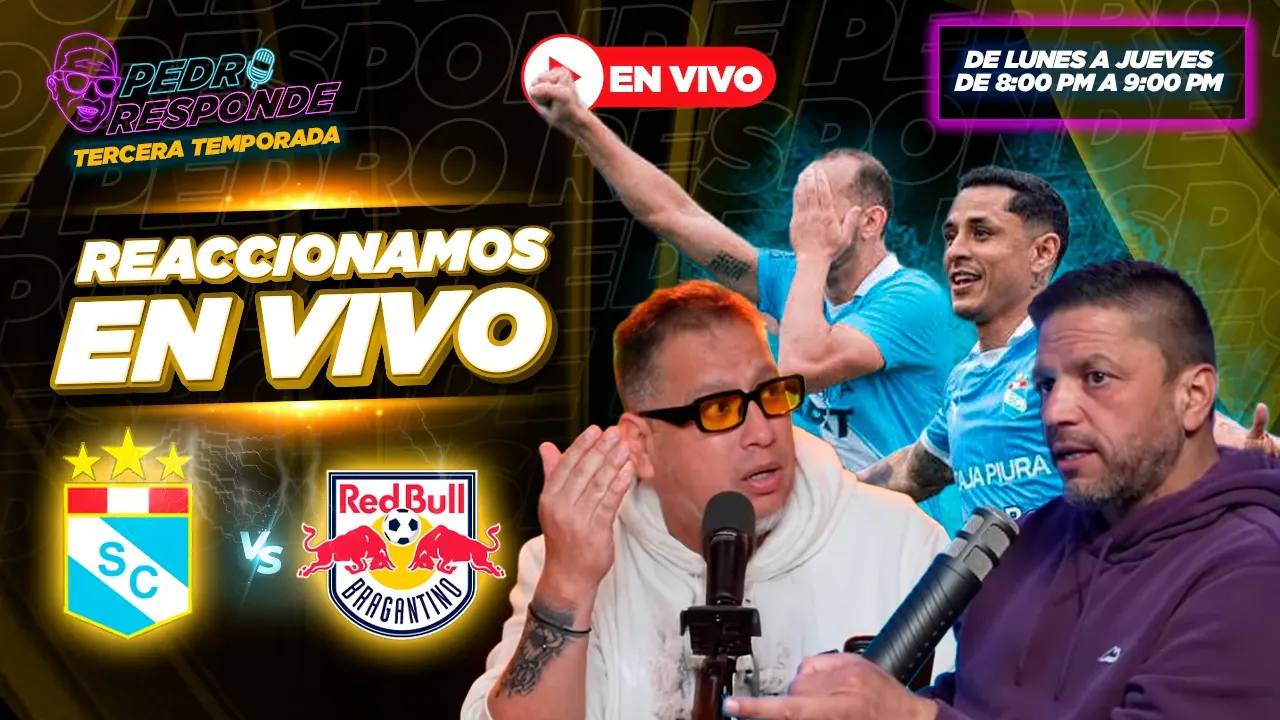 Reproducir: SPORTING CRISTAL VS RB BRAGANTINO EN VIVO  ¡PEDRO RESPONDE EN VIVO!  |#PedroResponde