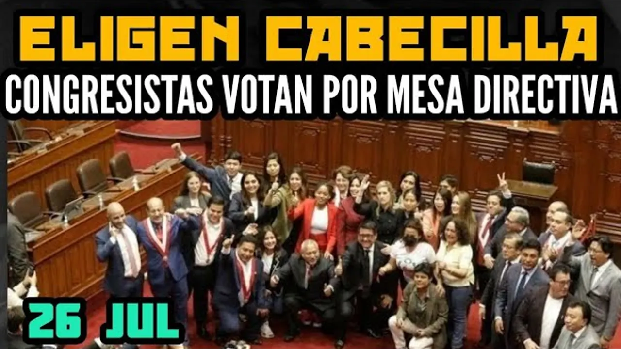 Reproducir: URGENTE: PARÁSITOS DEL CONGRESO ELIGEN A SU PRÓXIMO PRESIDENTE - EN VIVO - 26 JUL