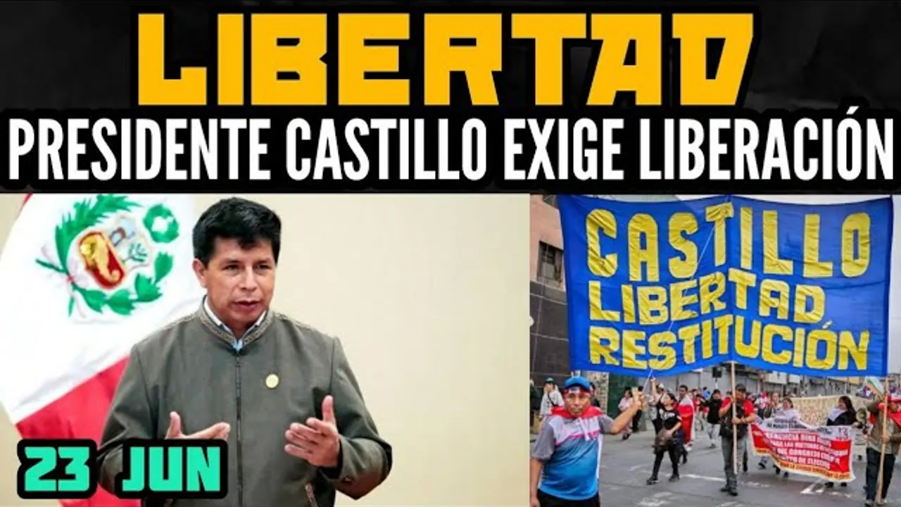 Reproducir: ÚLTIMO MINUTO: PRESIDENTE CASTILLO EXISGE ANULACIÓN DE PRISIÓN PREVENTIVA EN VIVO - 23 JUN