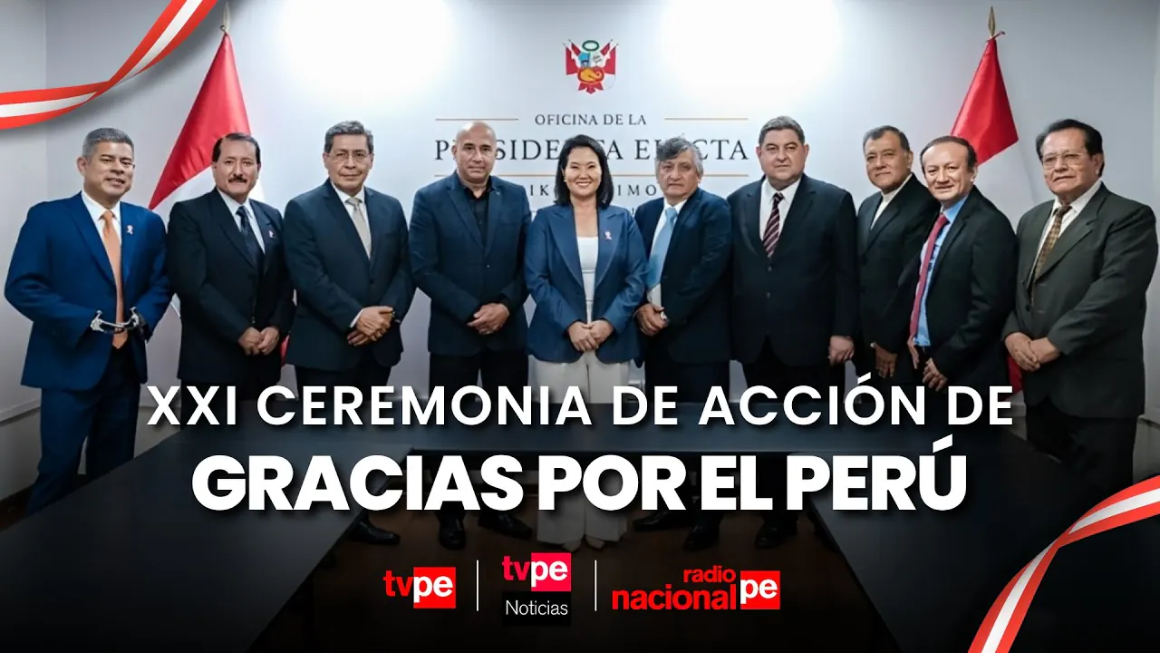 Reproducir: 🔴 EN VIVO | XXI Ceremonia de Acción de Gracias por el Perú con la presidenta Keiko Fujimori | TVPerú