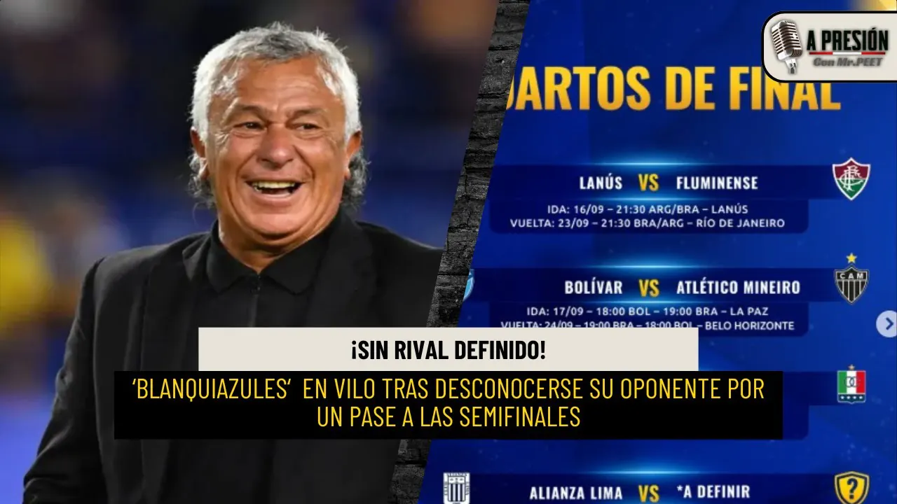 Reproducir: Alianza Lima sin rival definido en la Sudamericana