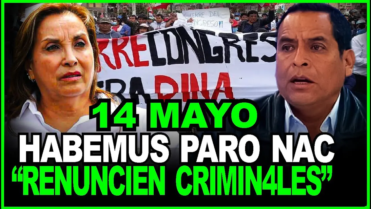 Reproducir: PARO NACIONAL CUENTA REGRESIVA! DINA Y SU SHOW EN PATAZ. HABLA DIRIGENTE JULIO CAMPOS