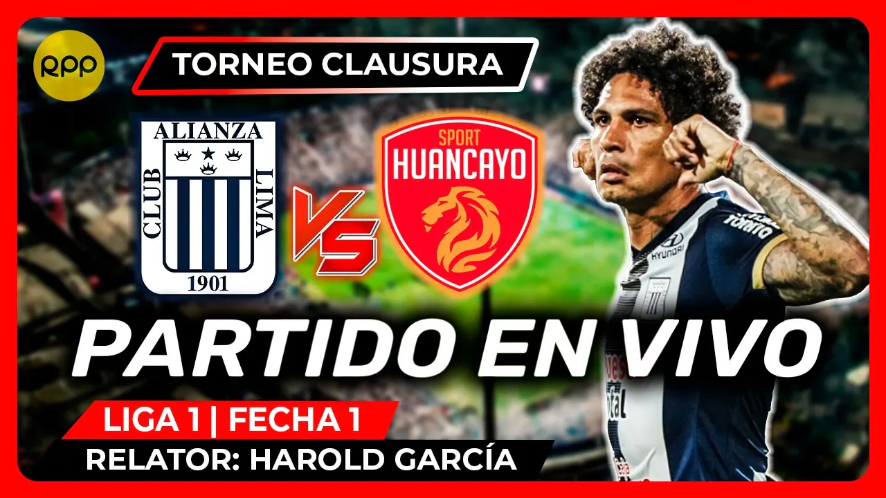 Reproducir: ALIANZA LIMA VS SPORT HUANCAYO🔴 EN VIVO LIGA 1 TORNEO CLAUSURA 2026 | Transmisión Oficial RPP
