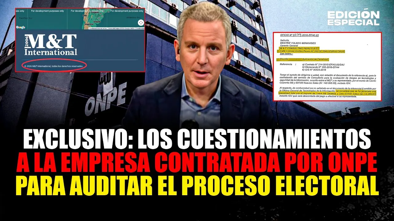 Reproducir: #EnVivo ONPE: Cuestionamientos a la empresa contratada para auditar proceso electoral
