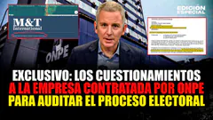 #EnVivo ONPE: Cuestionamientos a la empresa contratada para auditar proceso electoral