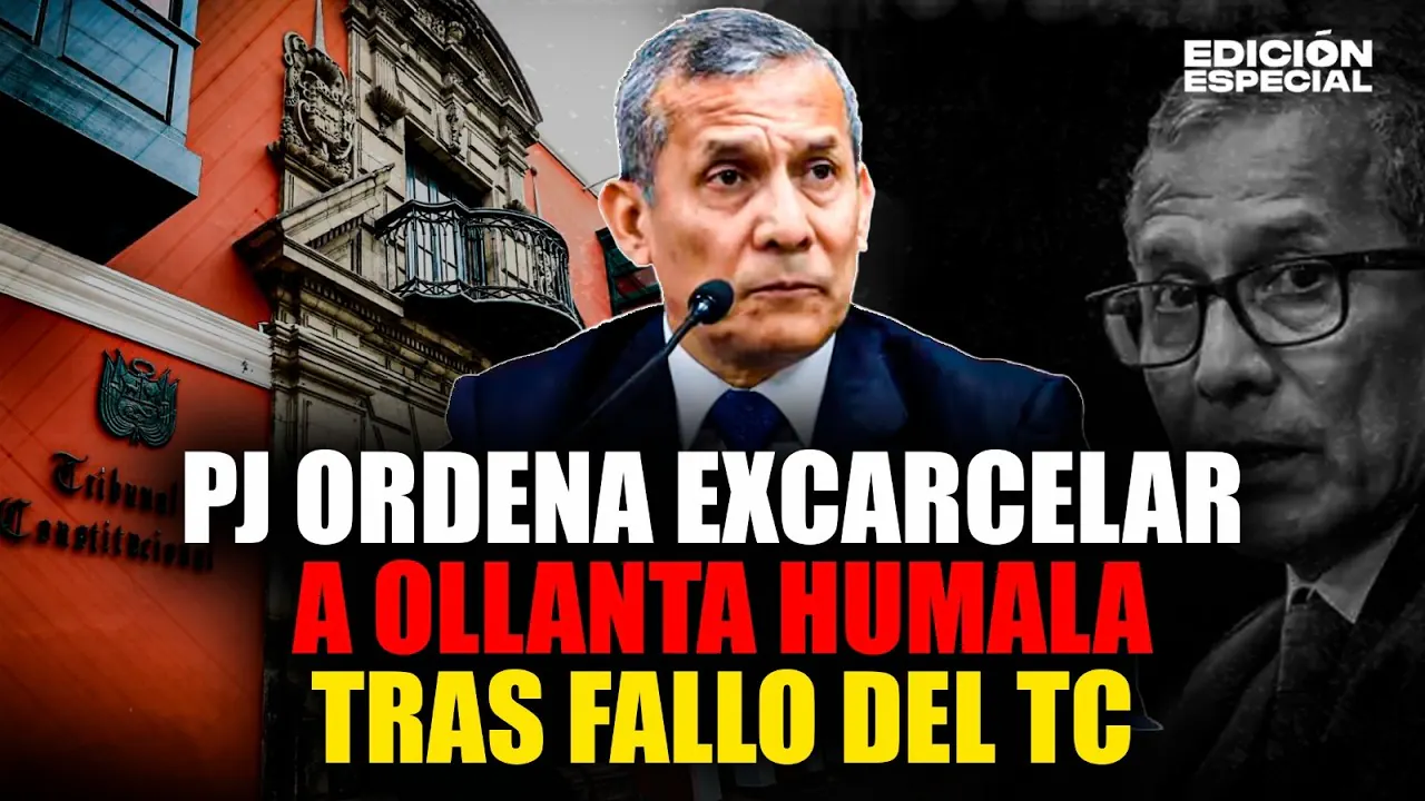 Reproducir: #EnVivo Poder Judicial ordena libertad de Ollanta Humala tras fallo del Tribunal Constitucional