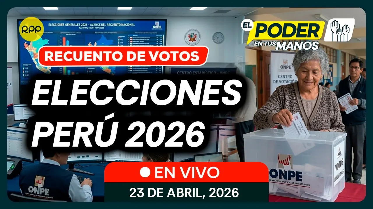 Reproducir: ELECCIONES 2026 PERÚ 🔴ONPE resultados electorales y recuento de votos del JNE | 23/04/2026