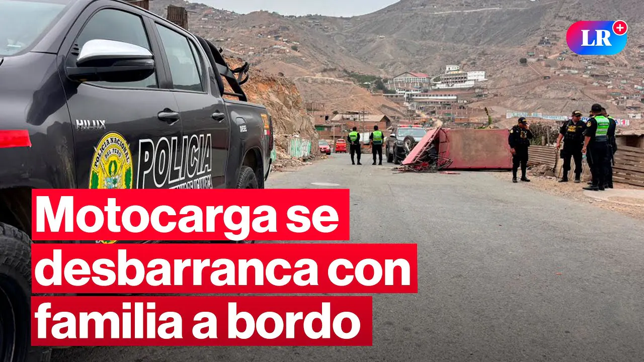 Reproducir: 🔴Anillo Vial: moto de carga se desbarranca con familia a bordo y deja tres fall3cidos | #EnVivoLR