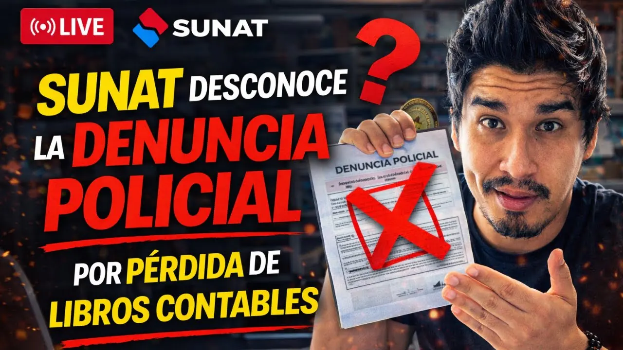 Reproducir: SUNAT desconoce la denuncia policial por perdida de libros contables