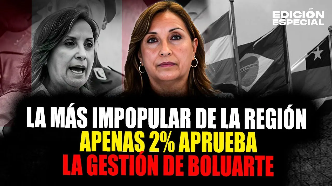 Reproducir: #EnVivo Dina Boluarte tiene 0 % de aprobación en el norte y a nivel nacional el 2 %