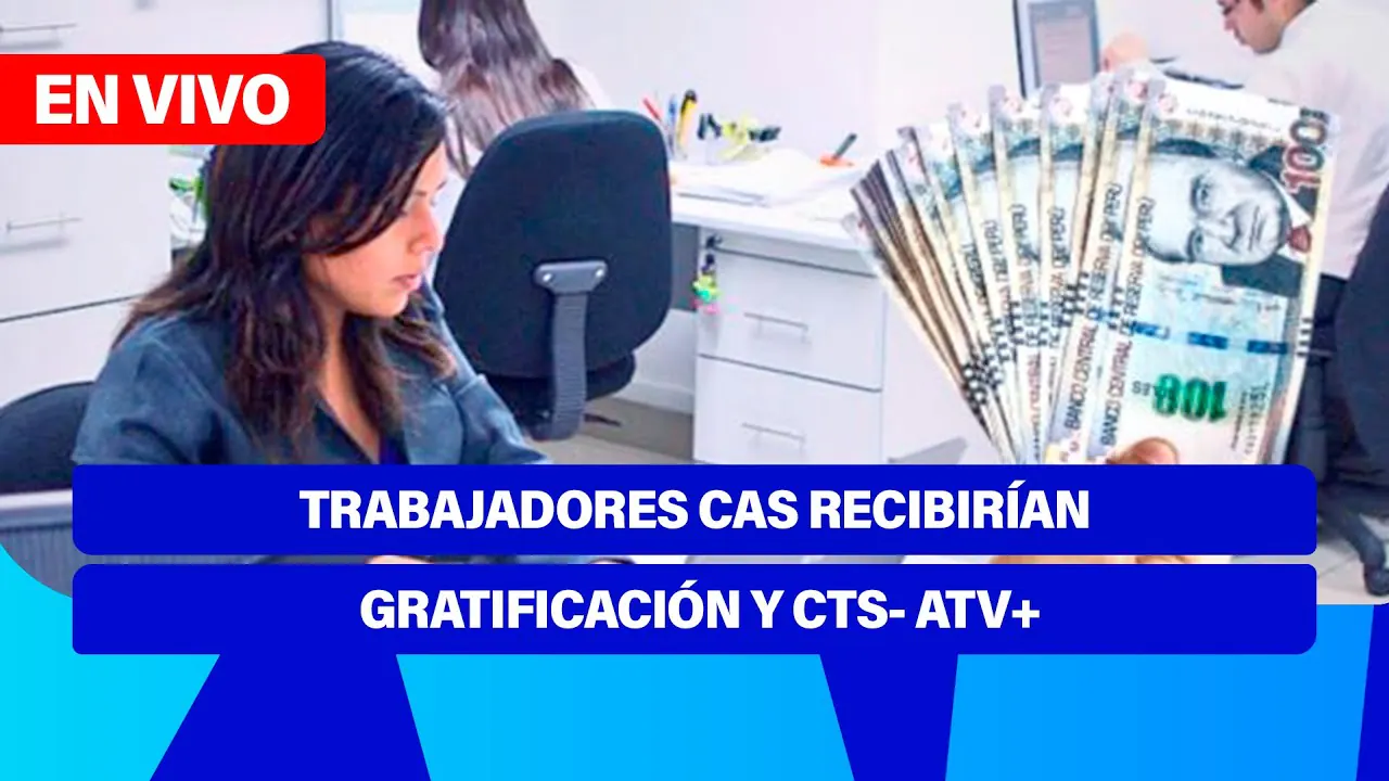 Reproducir: De 5 a 7 🎧✨ | TRABAJADORES CAS RECIBIRÍAN GRATIFICACIÓN Y CTS - ATV+