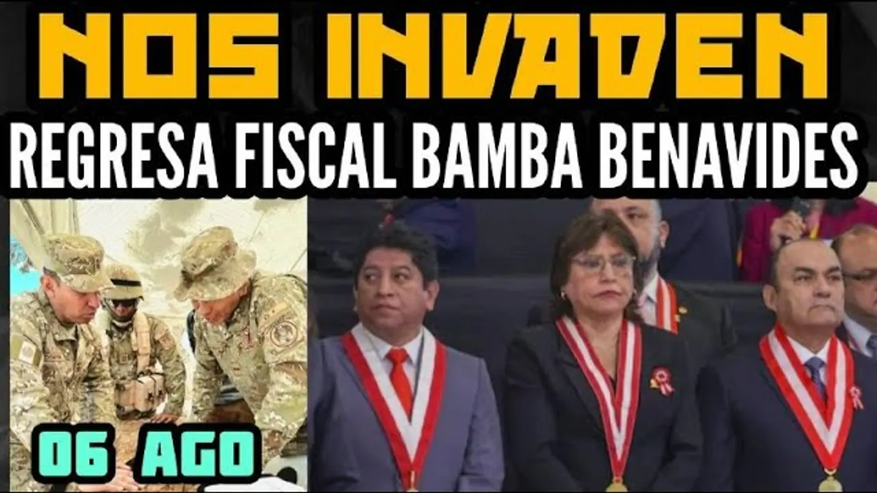 Reproducir: GRINGOS MILITARES INVADEN PERÚ / CIRCO ELECTORAL 2026 / REGRESA VANE / MELCOCHA PERÚ LIBRE - 06 AGO
