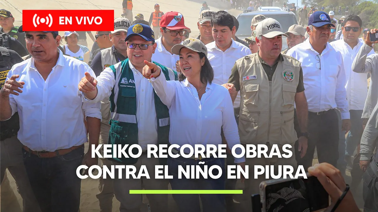 Reproducir: KEIKO FUJIMORI SUPERVISA EL AVANCE DE OBRAS DE PREVENCIÓN POR EL NIÑO EN PIURA | HORA PUNTA