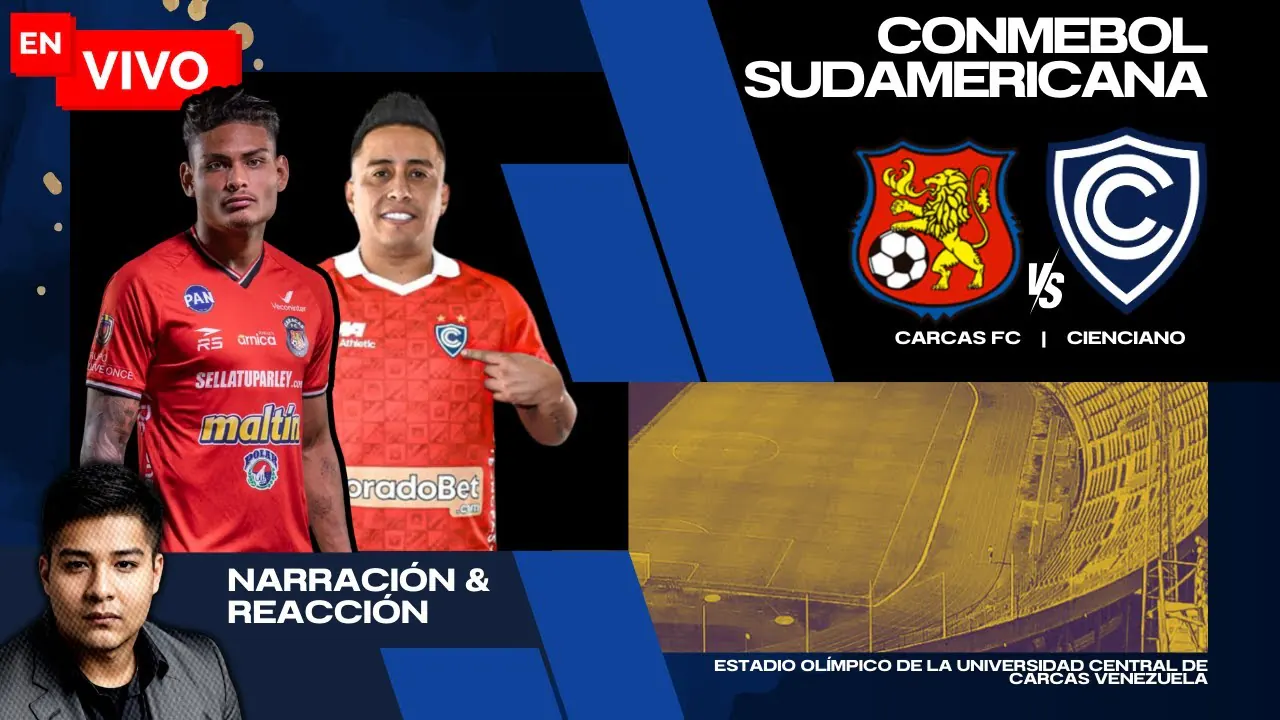 Reproducir: 🔴 CARACAS FC VS CIENCIANO #ENVIVO COPA SUDAMERICANA 2025 | GRUPO H FECHA 2 | ESTADIO UCV