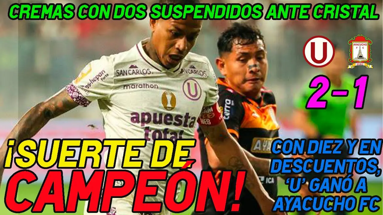 Reproducir: POLO Y CASTILLO NO VAN ANTE CRISTAL / ALIANZA GANÓ EN HUANCAYO / MELGAR SE QUEDÓ SI LIBERTADORES